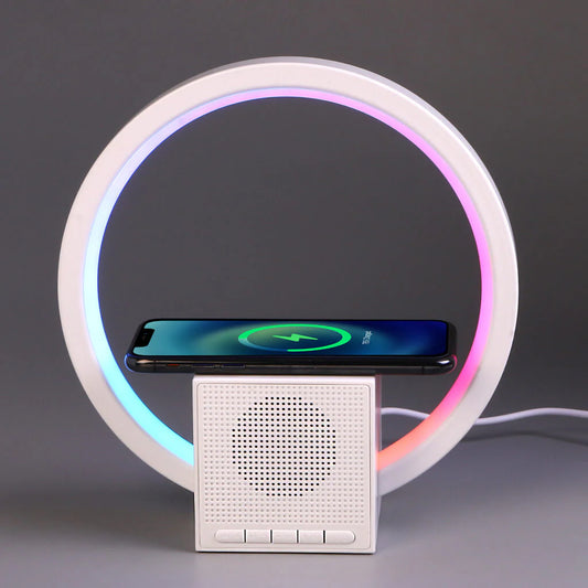 Sophisticated LED Aura Lamp with Charging Function and Speaker Sound