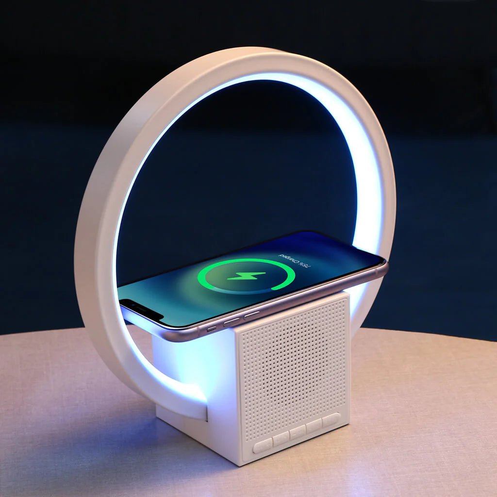 Sophisticated LED Aura Lamp with Charging Function and Speaker Sound