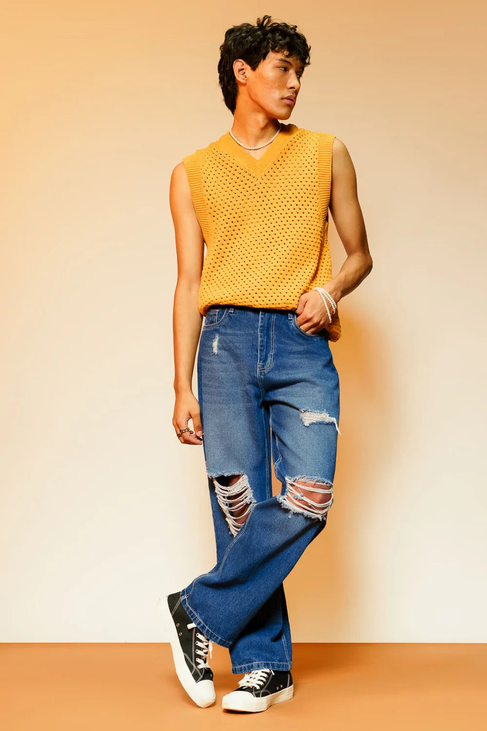 Comfortable Men's Vogue Blue Straight Jeans Perfect for Daily Outfits