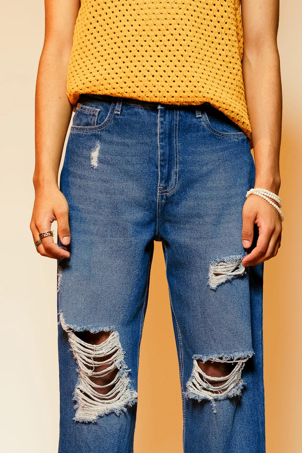 Comfortable Men's Vogue Blue Straight Jeans Perfect for Daily Outfits