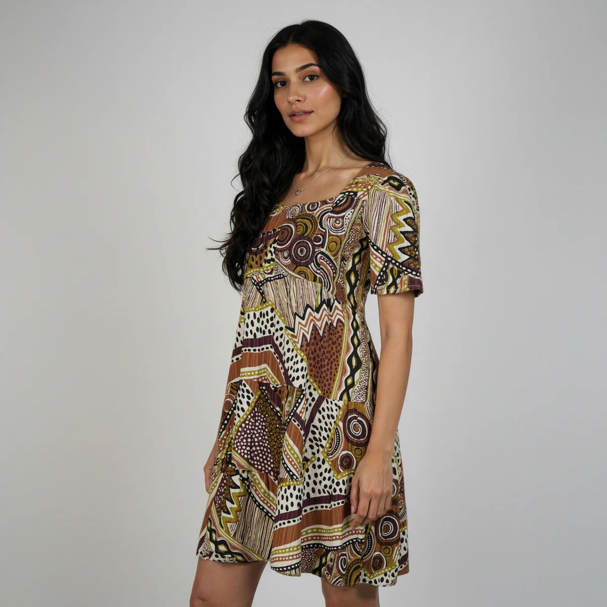 Trendy Women’s Short Tiered Dress for Casual and Party Wear