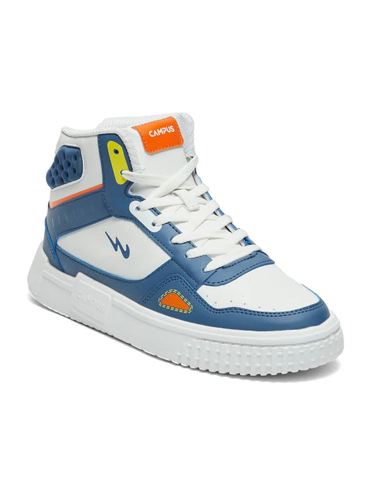 Premium Men’s White Sneakers with Durable Rubber Outsole and Supportive Insole
