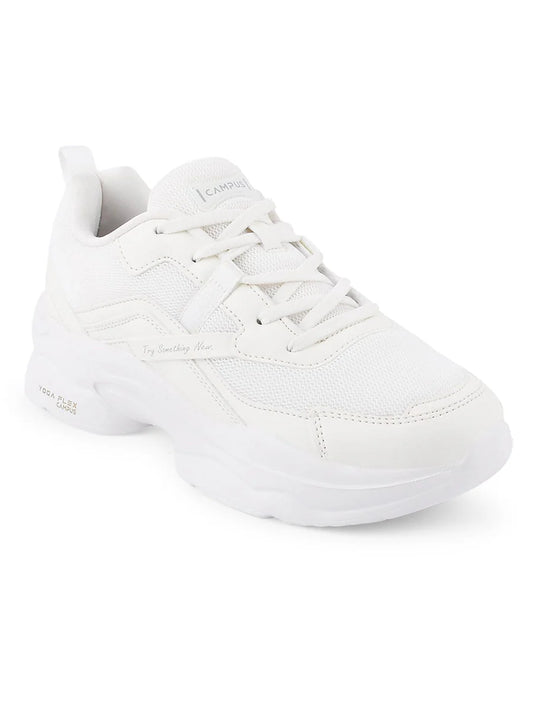 Classic White Sneakers for Women with Durable and Supportive Sole