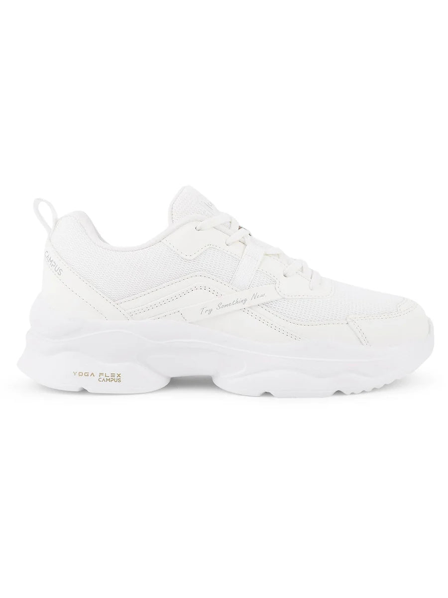 Classic White Sneakers for Women with Durable and Supportive Sole