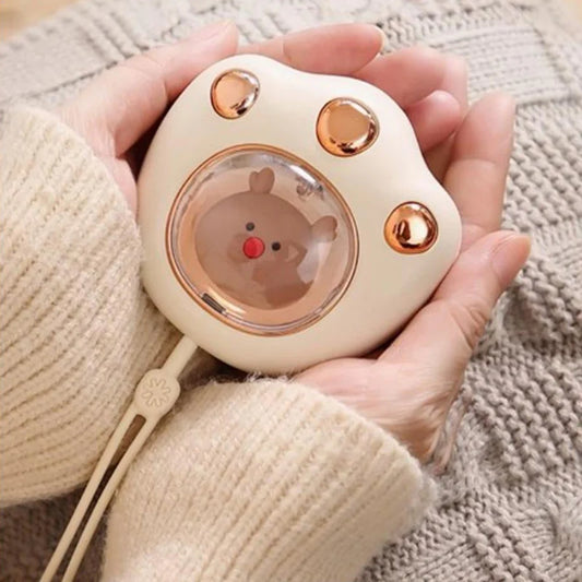 USB-C Rechargeable Cat Paw Hand Warmer with Fast Heating for Winter