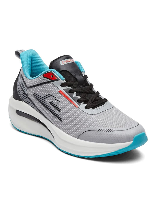 Mens Grey Running Shoes Stylish Comfortable Sneakers for Gym and Outdoor Runs