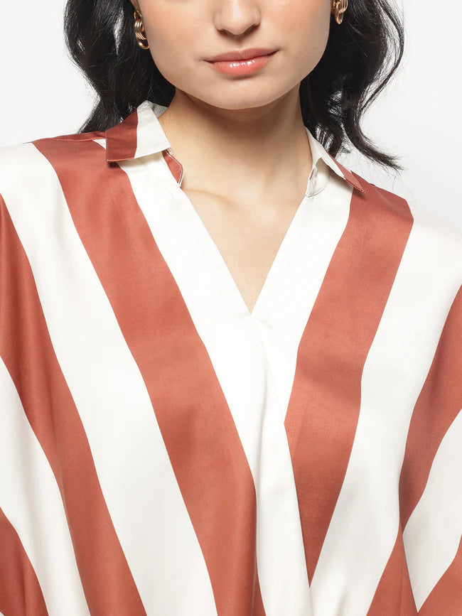 Elegant Women’s Asymmetrical Full Sleeve Top for Work and Casual Wear