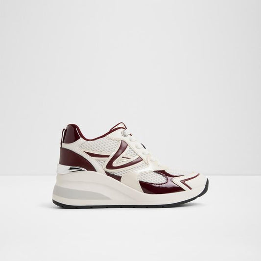 Chic White Wedge Sneakers for Women with Supportive and Comfortable Sole