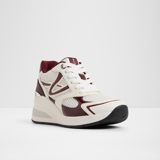 Chic White Wedge Sneakers for Women with Supportive and Comfortable Sole