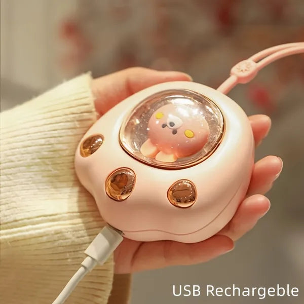 USB-C Rechargeable Cat Paw Hand Warmer with Fast Heating for Winter