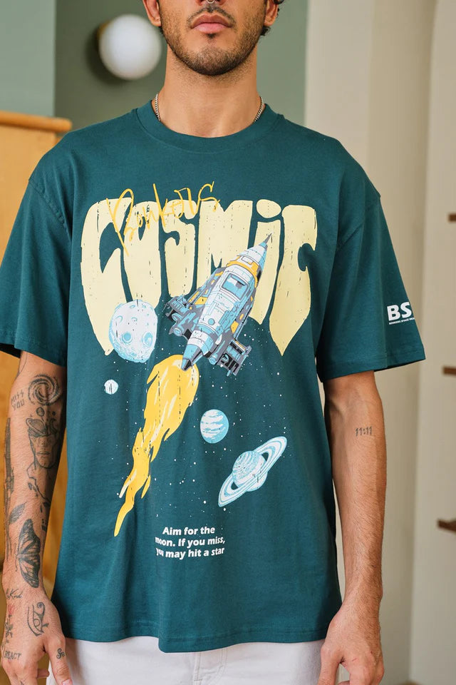 Trendy Men’s Cosmic Loose Fit Oversized T-shirt