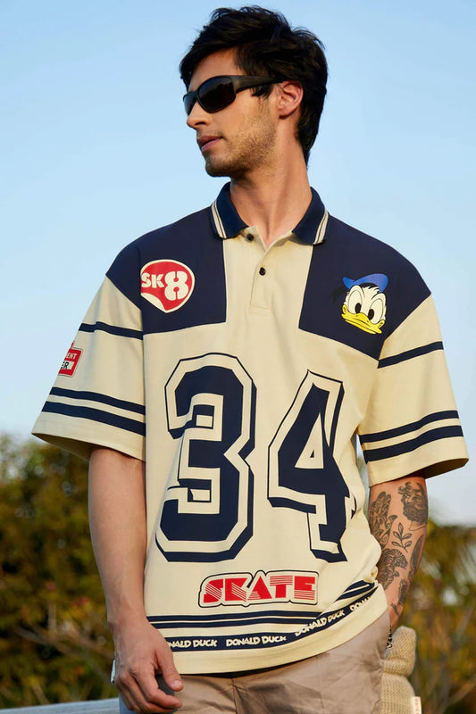 Donald Sk8 Polo Oversized T-Shirt For Men