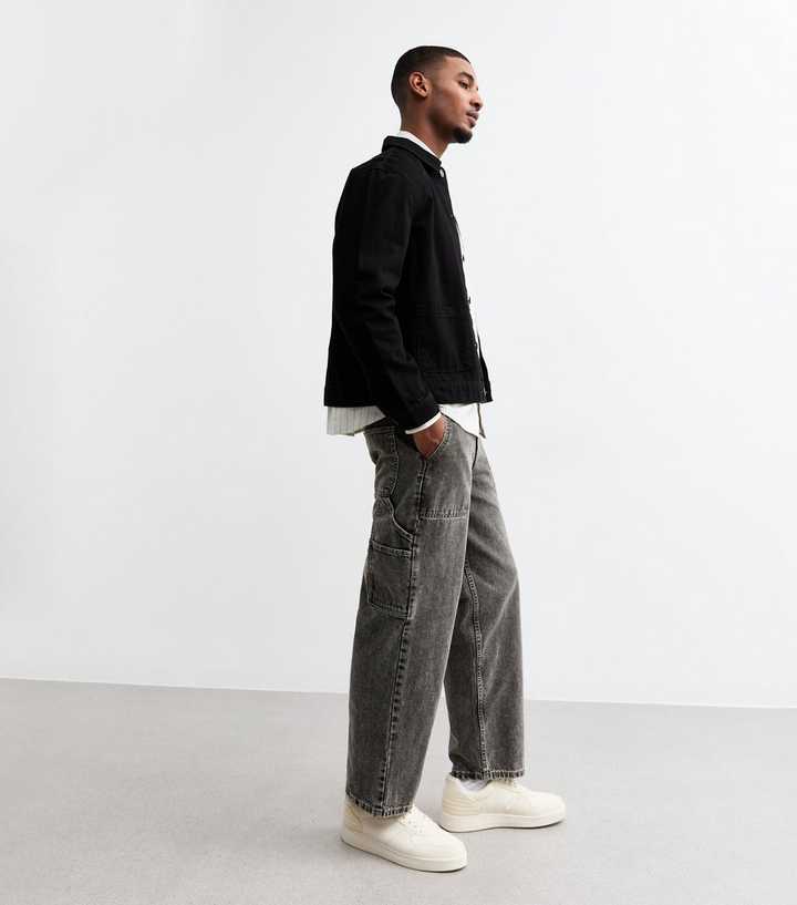 Classic Greyscale Workwear Carpenter Jeans