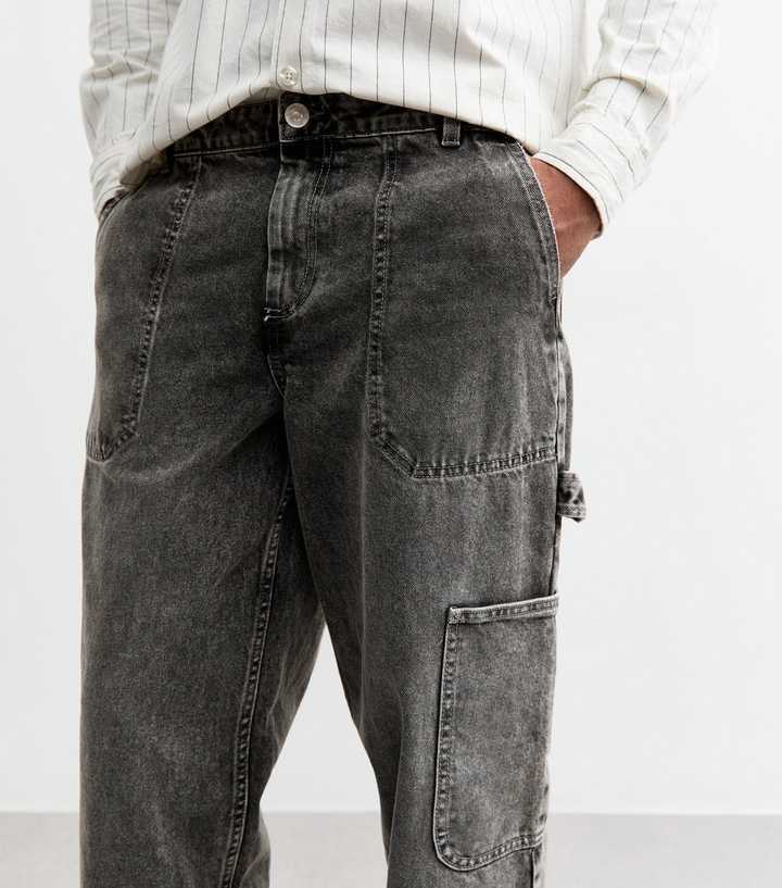 Classic Greyscale Workwear Carpenter Jeans
