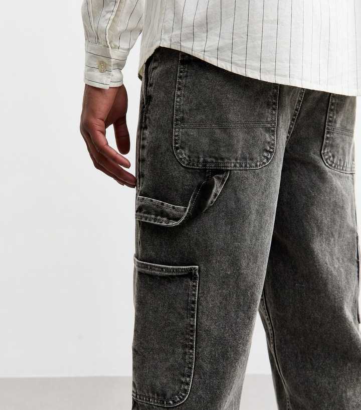 Classic Greyscale Workwear Carpenter Jeans