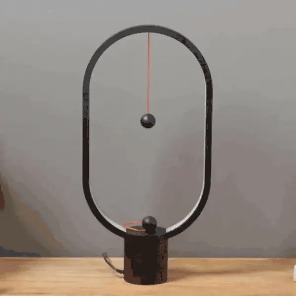 Hovering Halo Lamp with Magnetic Mid-Air Switch, Touch Control, and Warm LED Glow