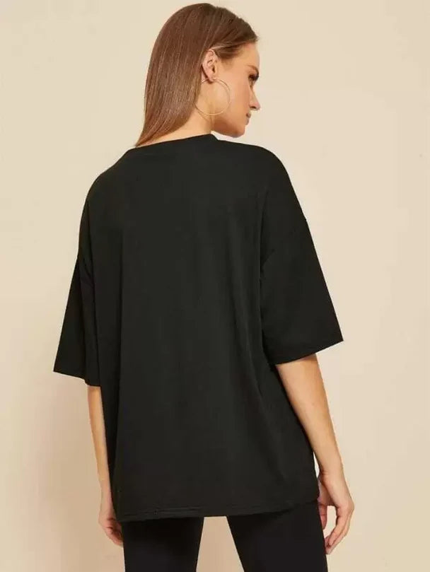 Cute and Comfortable Anime Printed Oversized Tee for Women