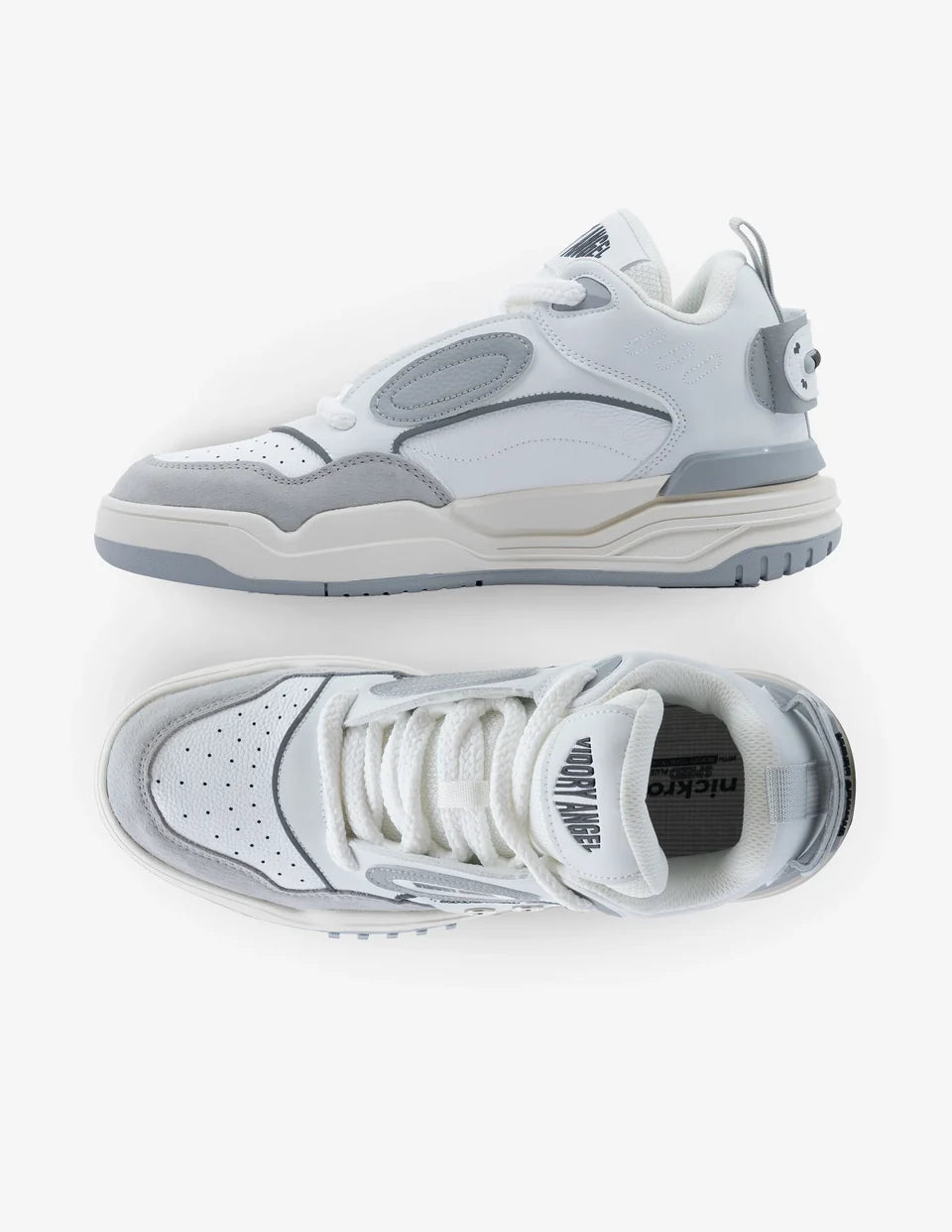 Classic Mid Top Sneakers in Angel Nova Mist Shade Perfect for Casual Smart Streetwear Looks
