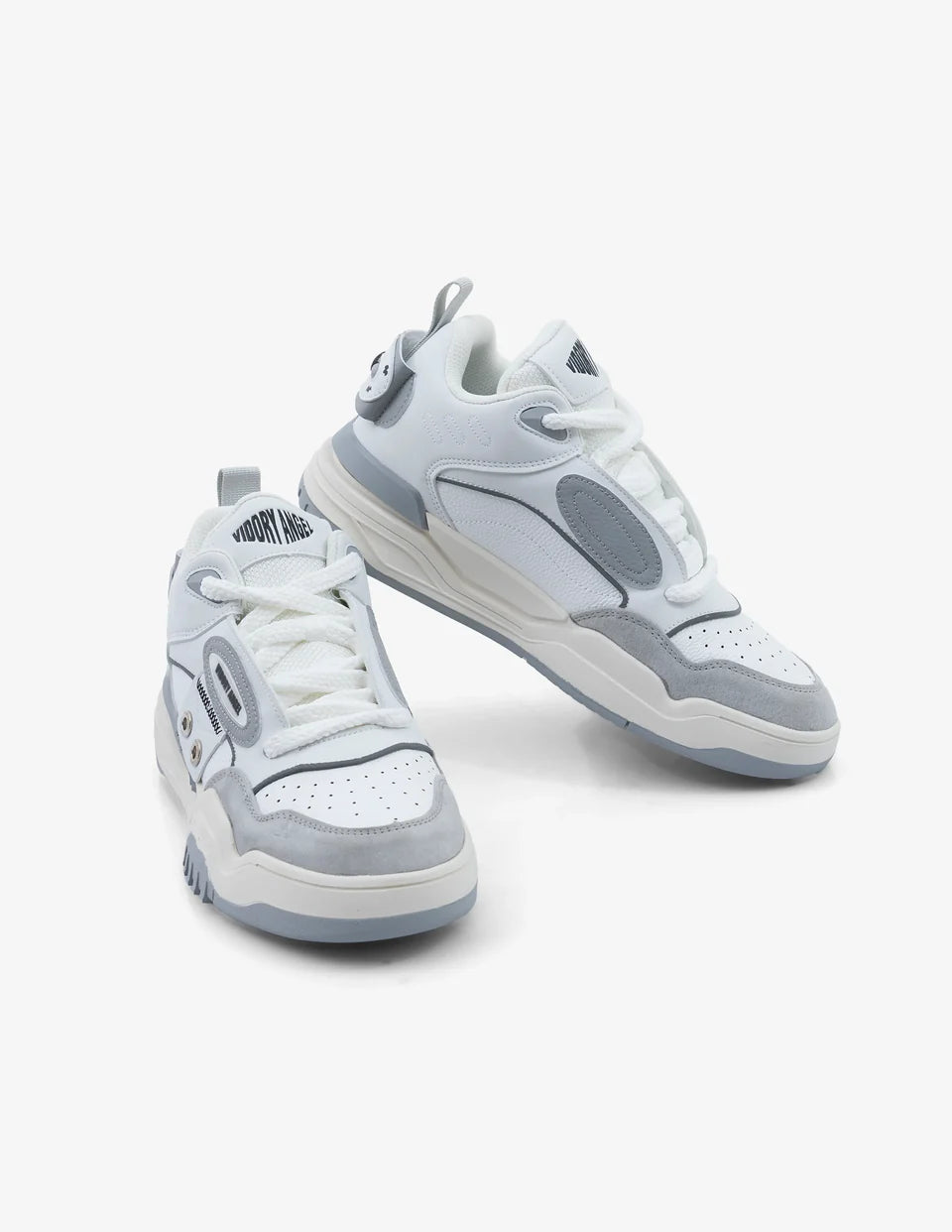 Classic Mid Top Sneakers in Angel Nova Mist Shade Perfect for Casual Smart Streetwear Looks