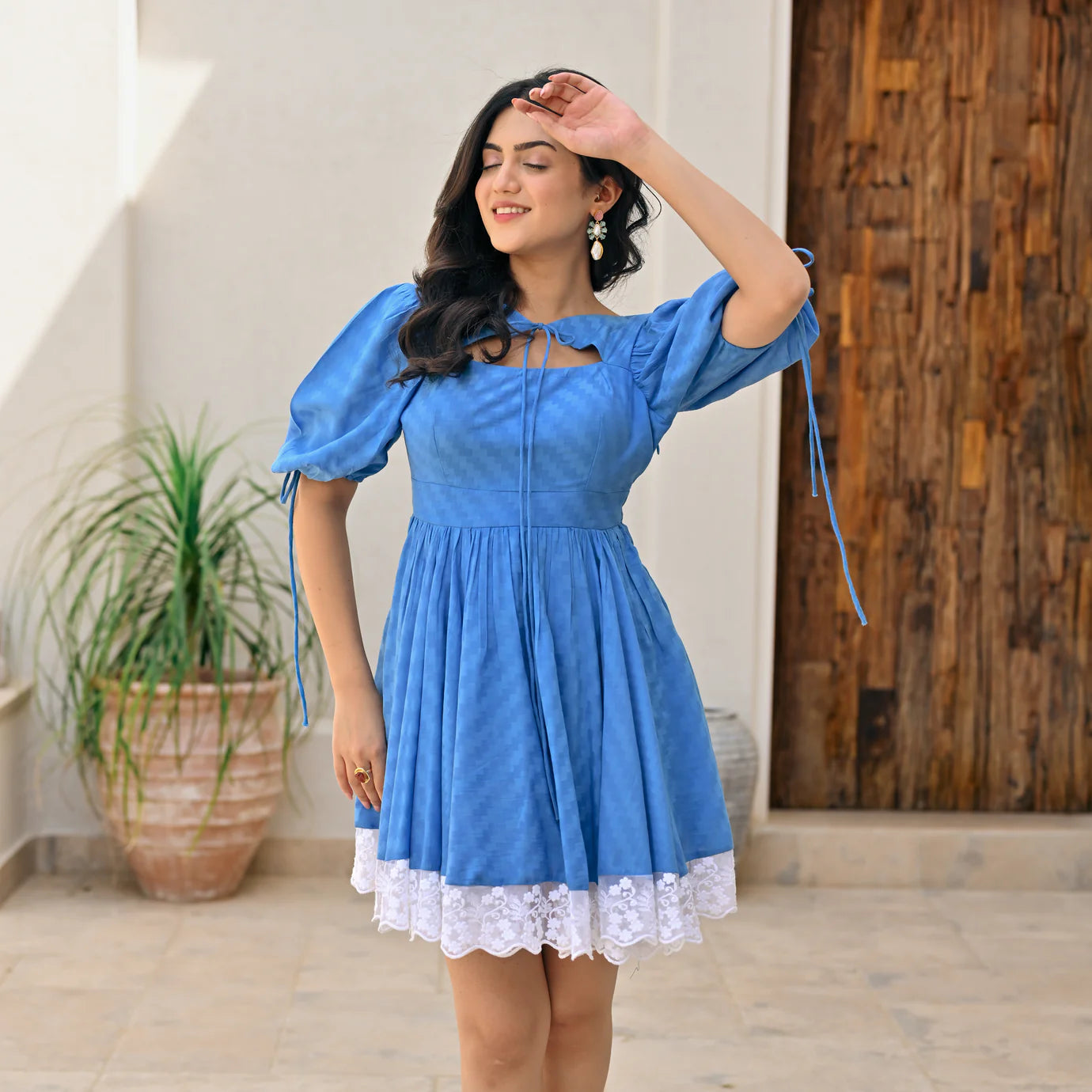 Sophisticated Women’s Skyline Lacy Dress Perfect for Casual and Formal Events
