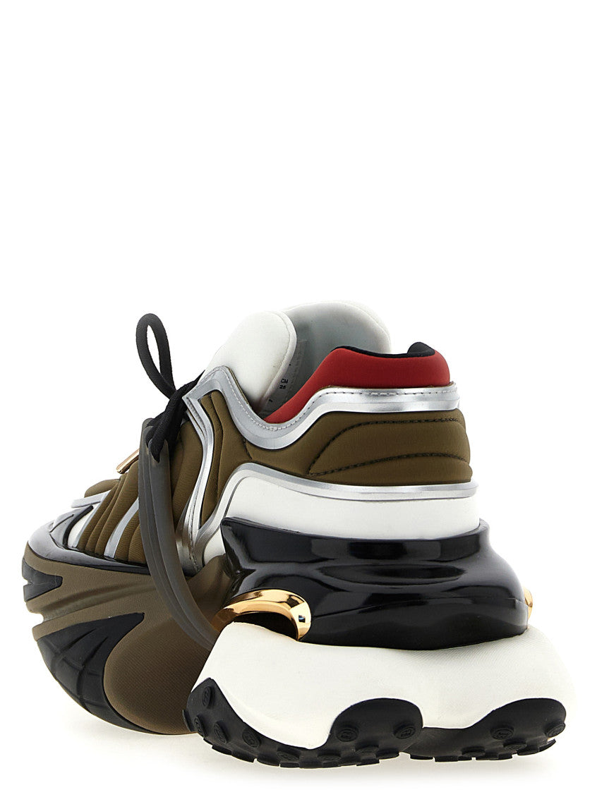 Lightweight Multicolor Lace-Up Sneakers with Breathable Upper Material