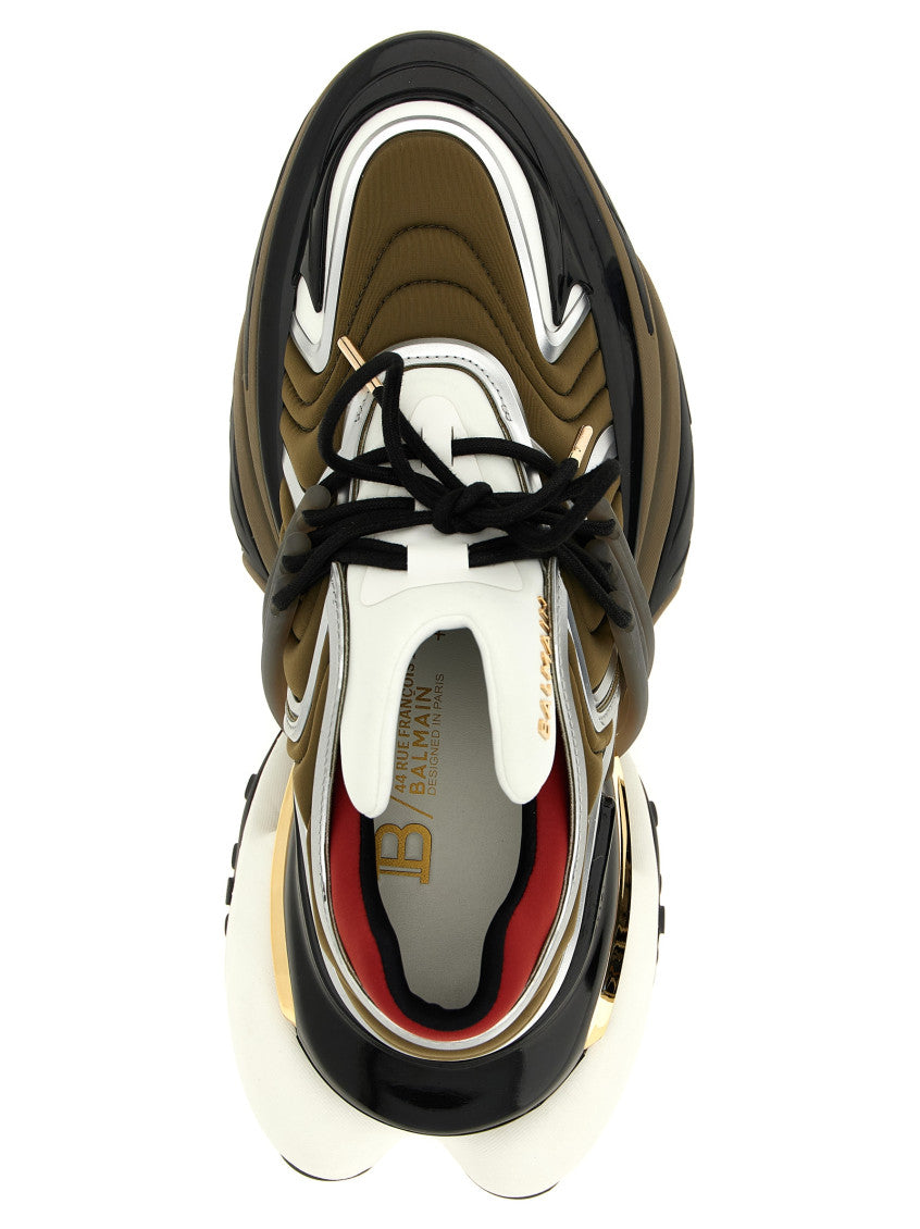 Lightweight Multicolor Lace-Up Sneakers with Breathable Upper Material
