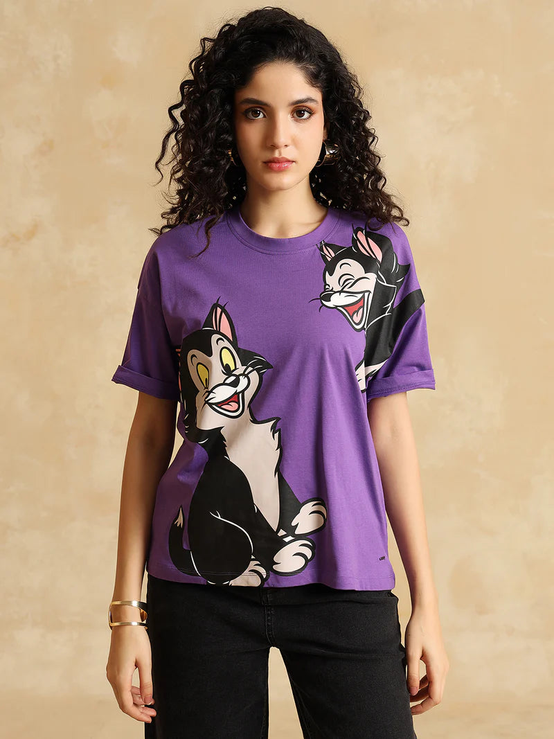 Fashion Forward Disney Figaro Graphic T Shirt for Women