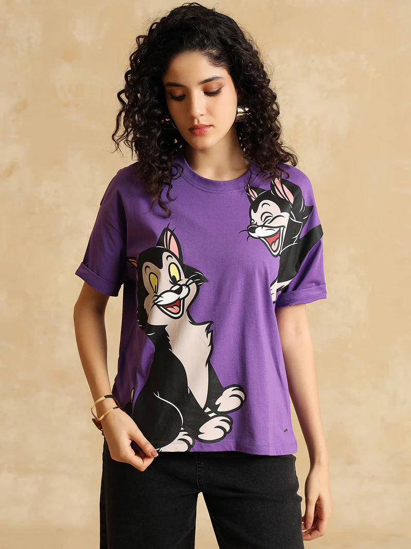 Fashion Forward Disney Figaro Graphic T Shirt for Women