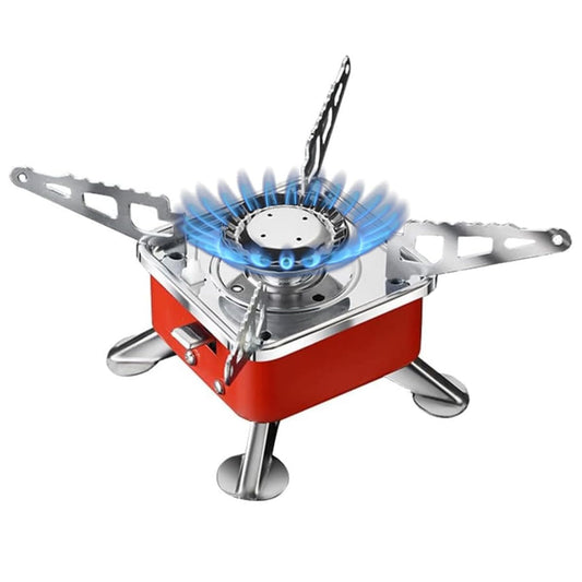 Portable Camping Stove Outdoor Ultra Light Folding Gas Burner for Picnic and Travel with Storage Bag