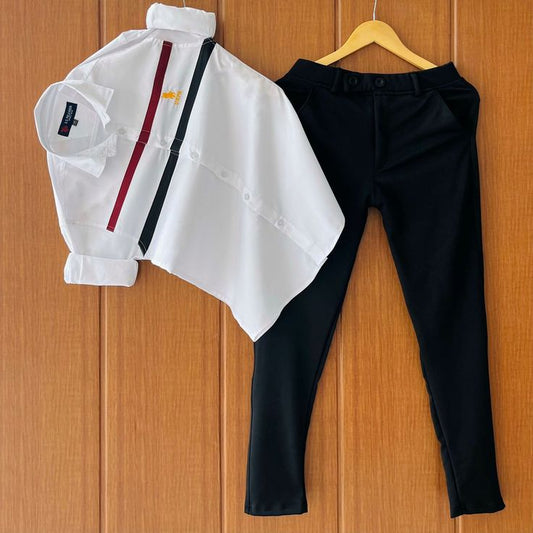 Men’s Premium Cotton Shirt with Stretchable Lycra Pant Combo – High-Quality Casual & Formal Wear