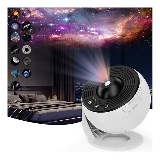 Starry Night Projector Plastic 360 Degree Auto Rotating Timed Planetarium Light for Room Decoration Unique Design