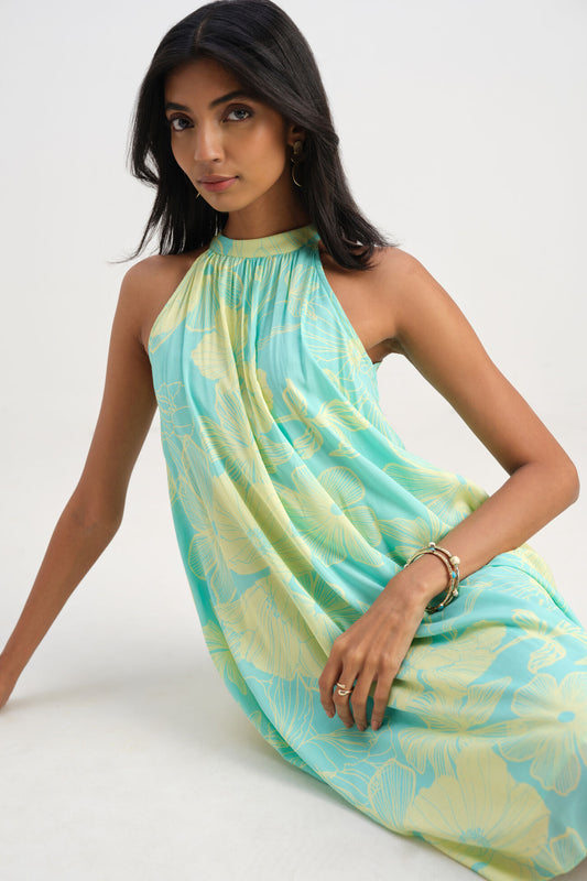 Sophisticated Amber Halter Dress for Women Perfect for Any Occasion