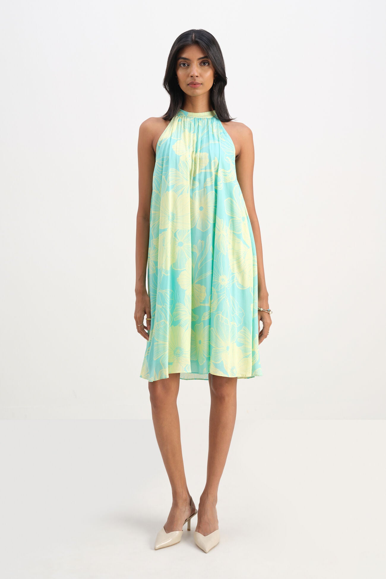 Sophisticated Amber Halter Dress for Women Perfect for Any Occasion