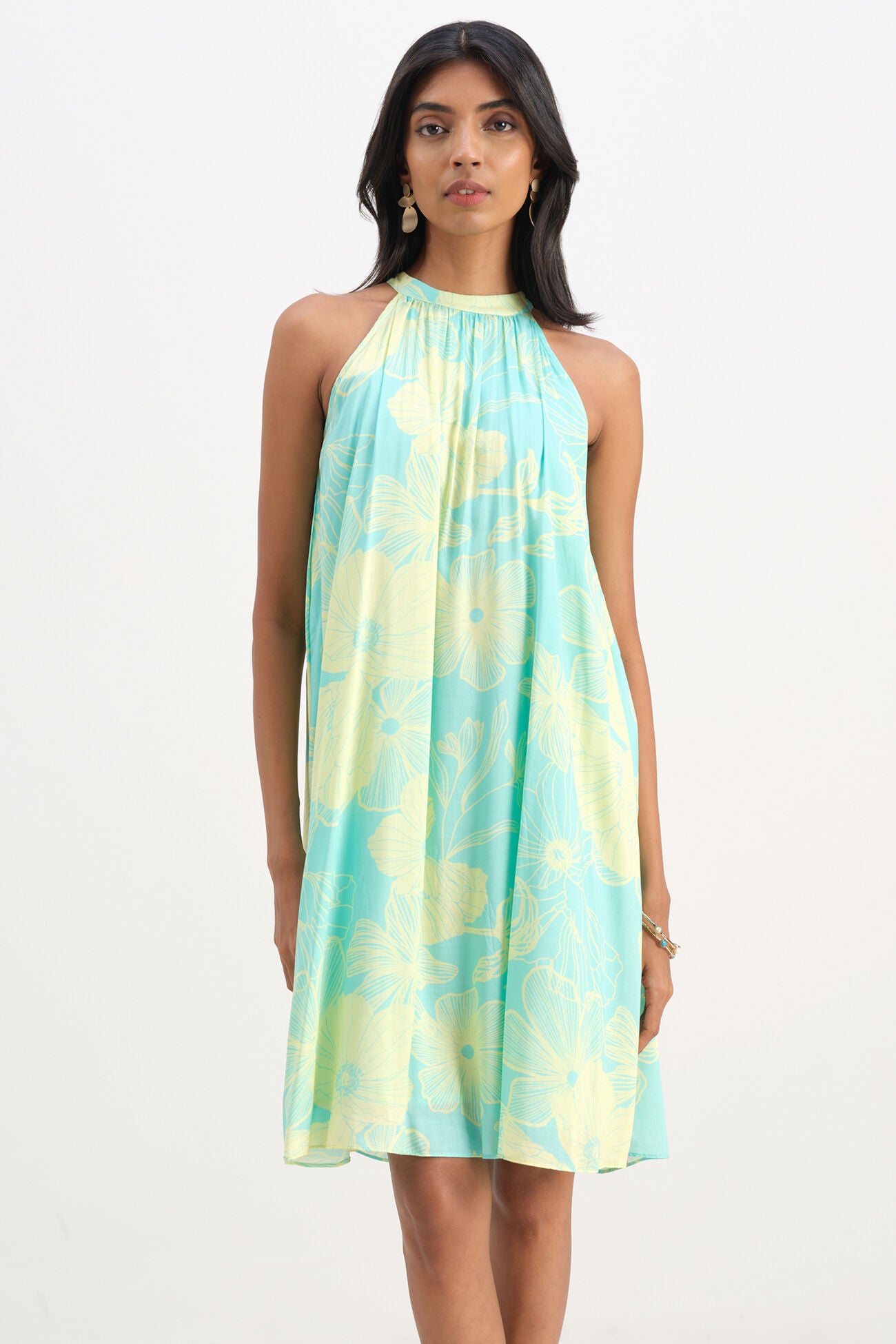 Sophisticated Amber Halter Dress for Women Perfect for Any Occasion