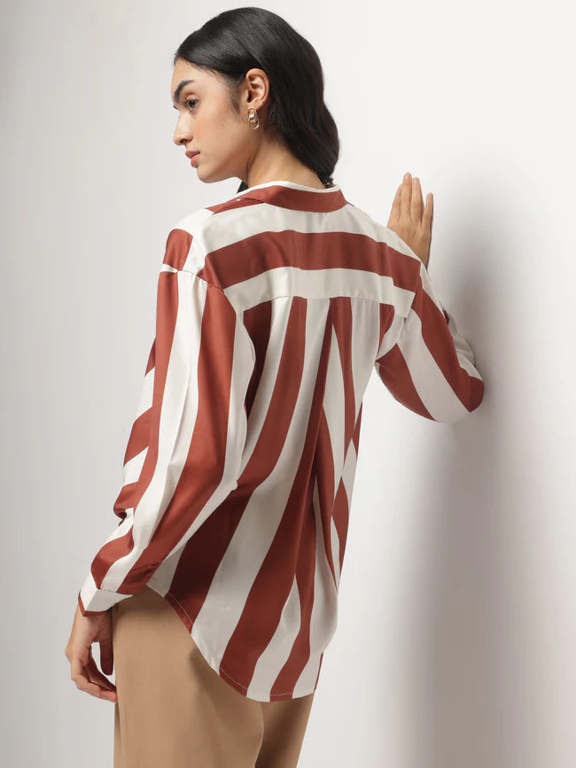 Elegant Women’s Asymmetrical Full Sleeve Top for Work and Casual Wear