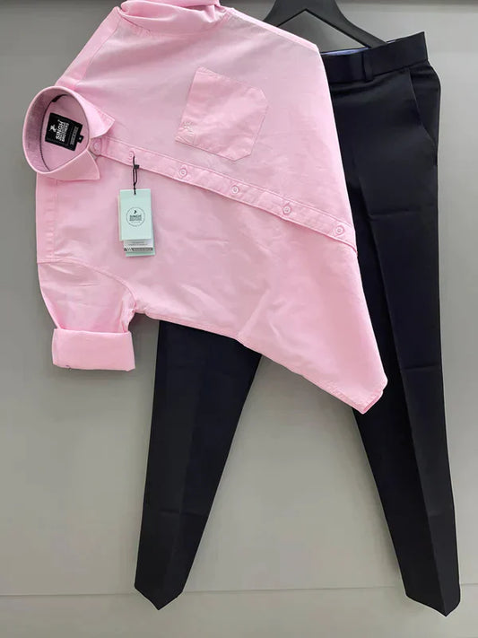 Modern Men Oxford Shirt with Trouser Combo for Work and Outings