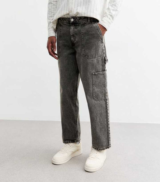 Classic Greyscale Workwear Carpenter Jeans