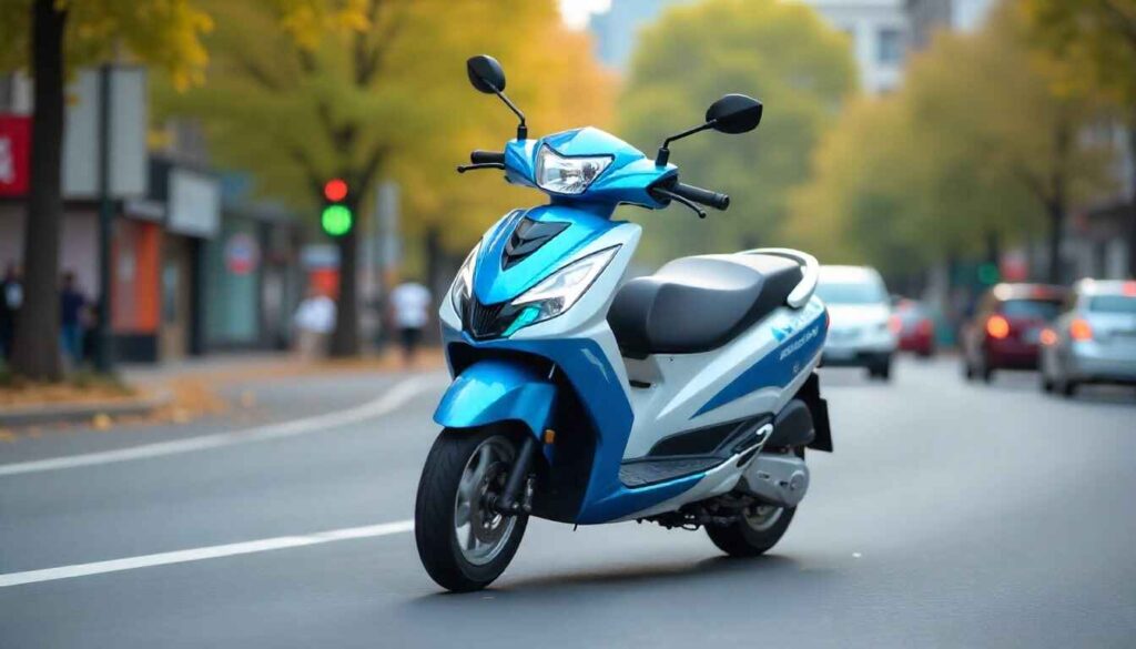 Honda Activa Electric 2025 scooter on road